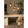 Luminaires Lucide ELOISE Suspension Noir, 4 lumières* Lampes En Verre