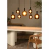 Luminaires Lucide ELOISE Suspension Noir, 7 lumières* Lampes En Verre