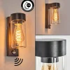 hofstein Encoberta Lampe murale d´extérieur Noir, 1 lumière, Détecteur de mouvement* Lampes Modernes