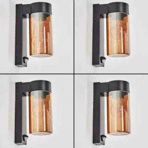 hofstein Encoberta Lampe murale d´extérieur Noir, 1 lumière, Détecteur de mouvement* Lampes Modernes