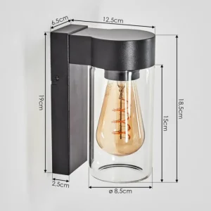 hofstein Encoberta Lampe murale d´extérieur Noir, 1 lumière* Lampes Modernes