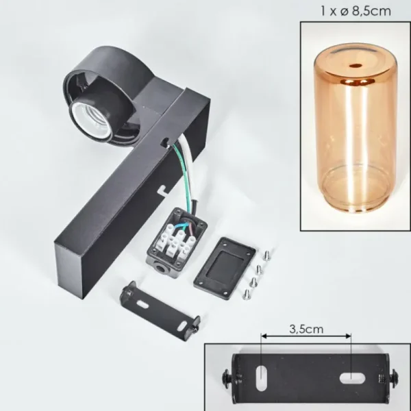 hofstein Encoberta Lampe murale d´extérieur Noir, 1 lumière* Lampes Modernes