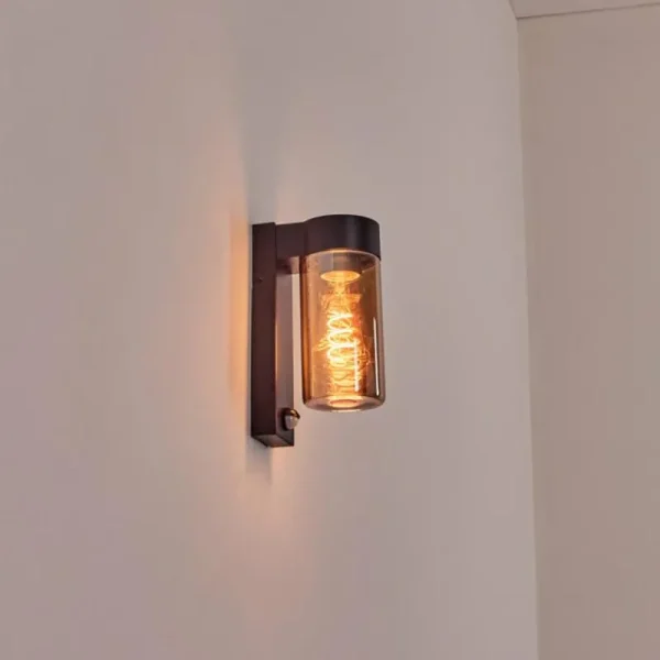 hofstein Encoberta Lampe murale d´extérieur Noir, 1 lumière, Détecteur de mouvement* Lampes Modernes