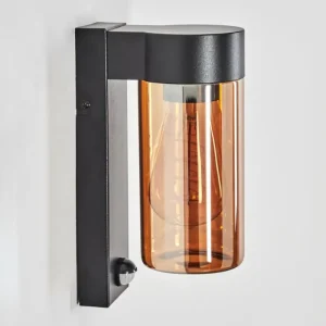 hofstein Encoberta Lampe murale d´extérieur Noir, 1 lumière, Détecteur de mouvement* Lampes Modernes