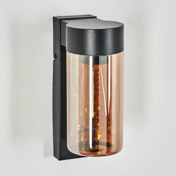 hofstein Encoberta Lampe murale d´extérieur Noir, 1 lumière, Détecteur de mouvement* Lampes Modernes