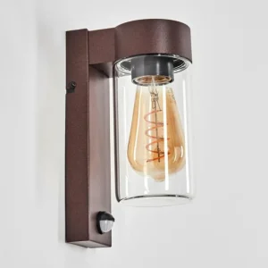 hofstein Encoberta Luminaire extérieur, Lampe murale d´extérieur Rouille, 1 lumière, Détecteur de mouvement* Lampes Modernes