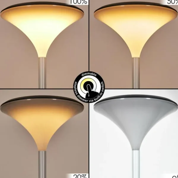hofstein Eryon Lampe de bureau, Lampe à poser LED Noir, Blanc, 1 lumière* Lampes Modernes