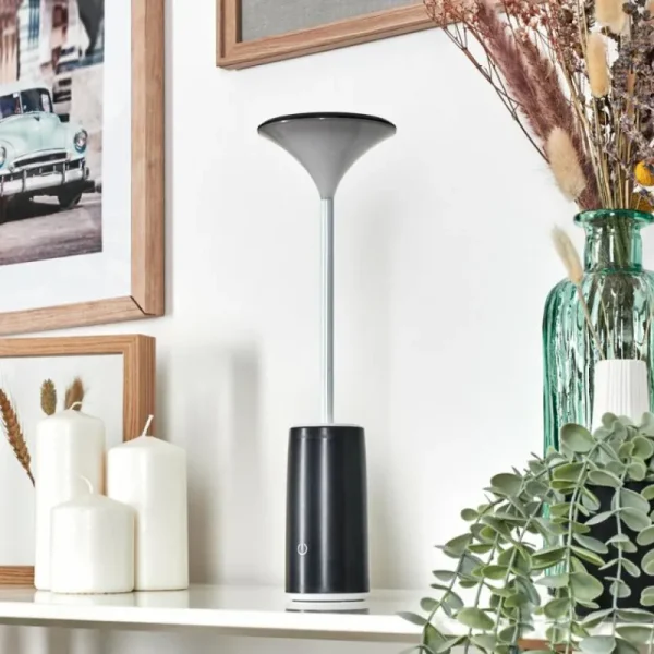 hofstein Eryon Lampe de bureau, Lampe à poser LED Noir, Blanc, 1 lumière* Lampes Modernes