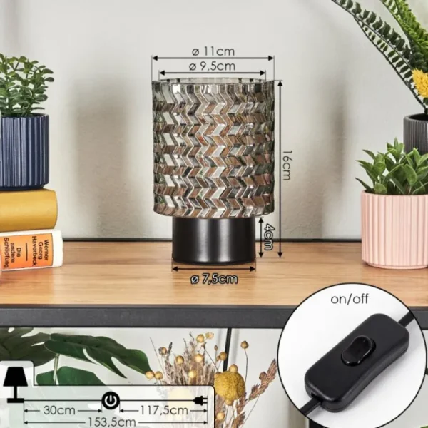 hofstein Falgorosa Lampe à poser Noir, 1 lumière* Lampes Modernes