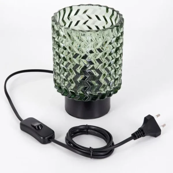 hofstein Falgorosa Lampe à poser Noir, 1 lumière* Lampes En Verre