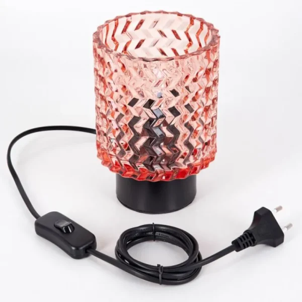 hofstein Falgorosa Lampe à poser Noir, 1 lumière* Lampes En Verre