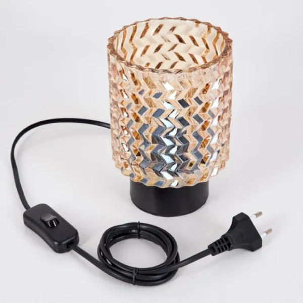 hofstein Falgorosa Lampe à poser Noir, 1 lumière* Lampes En Verre