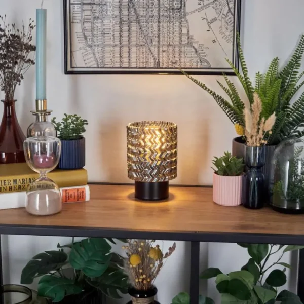 hofstein Falgorosa Lampe à poser Noir, 1 lumière* Lampes Modernes