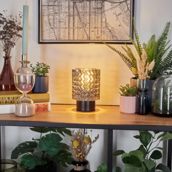 hofstein Falgorosa Lampe à poser Noir, 1 lumière* Lampes Modernes