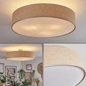 hofstein Foggia Plafonnier Nickel mat, 3 lumières* Lampes Modernes