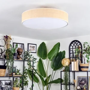 hofstein Foggia Plafonnier Nickel mat, 3 lumières* Lampes Modernes