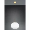 Luminaires Trio Fomento Suspension Laiton, 1 lumière* Lampes En Verre