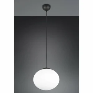 Luminaires Trio Fomento Suspension Noir, 1 lumière* Lampes En Verre