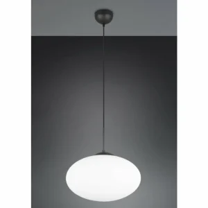 Luminaires Trio Fomento Suspension Noir, 1 lumière* Lampes En Verre