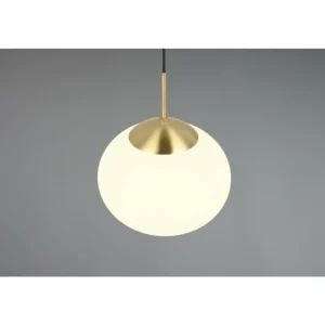 Luminaires Trio Fomento Suspension Laiton, 1 lumière* Lampes En Verre