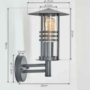 hofstein Forli Lampe murale d´extérieur Anthracite, 1 lumière* Lampes Modernes