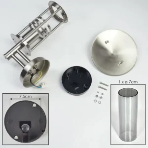 hofstein Forli Lampe murale d´extérieur Argenté, 1 lumière* Lampes Modernes