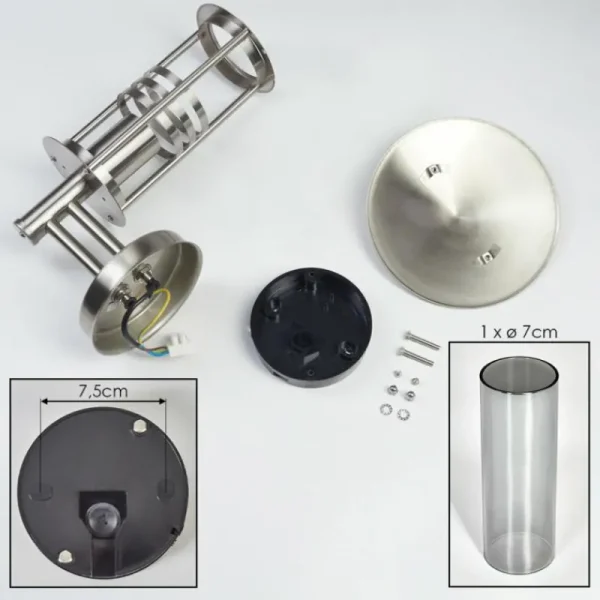 hofstein Forli Lampe murale d´extérieur Argenté, 1 lumière* Lampes Modernes
