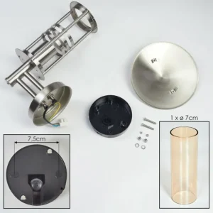 hofstein Forli Lampe murale d´extérieur Argenté, 1 lumière* Lampes Modernes