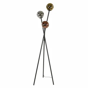 hofstein Fuensalida Lampadaire Anthracite, 3 lumières* Lampes En Verre