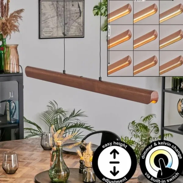 hofstein Fugelsta Suspension, Suspension LED Noir, 1 lumière* Lampes Modernes
