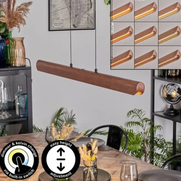 hofstein Fugelsta Suspension, Suspension LED Noir, 1 lumière* Lampes Modernes