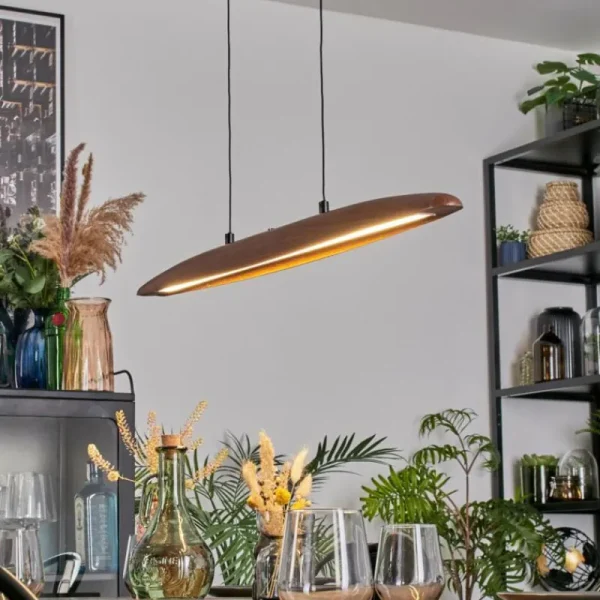 hofstein Fugelsta Suspension, Suspension LED Noir, 1 lumière* Lampes Modernes