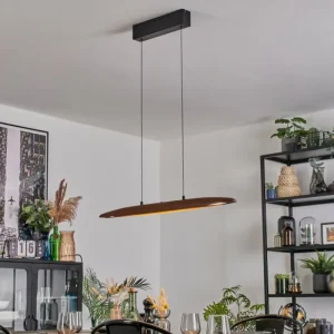 hofstein Fugelsta Suspension, Suspension LED Noir, 1 lumière* Lampes Modernes