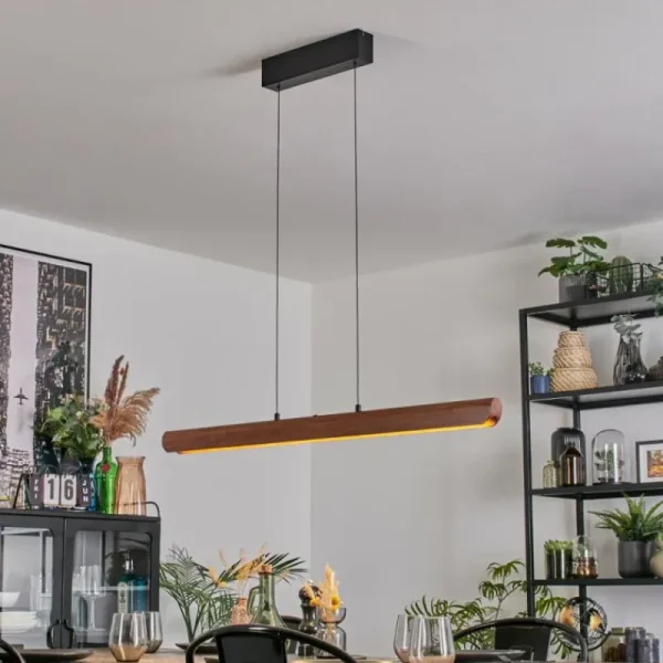hofstein Fugelsta Suspension, Suspension LED Noir, 1 lumière* Lampes Modernes