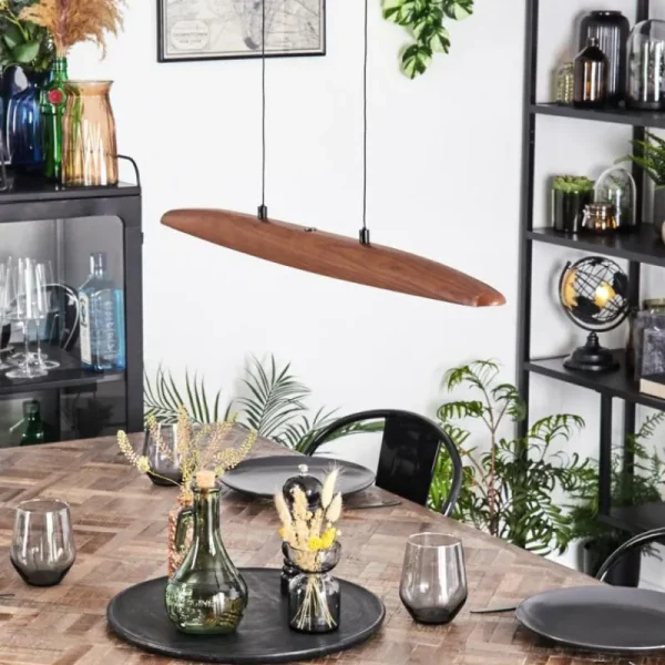 hofstein Fugelsta Suspension, Suspension LED Noir, 1 lumière* Lampes Modernes