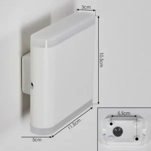 hofstein Gamas Lampe murale d´extérieur, Luminaire Up & Down, Applique murale LED Blanc, 1 lumière* Lampes Modernes