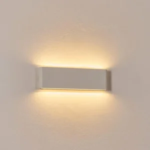 hofstein Gamas Lampe murale d´extérieur, Luminaire de salle de bain, Applique murale, Spot mural Blanc, 1 lumière* Lampes Modernes