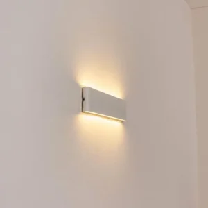 hofstein Gamas Lampe murale d´extérieur, Luminaire de salle de bain, Applique murale, Spot mural Blanc, 1 lumière* Lampes Modernes