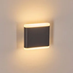 hofstein Gamas Lampe murale d´extérieur, Luminaire Up & Down, Applique murale LED Anthracite, 1 lumière* Lampes Modernes