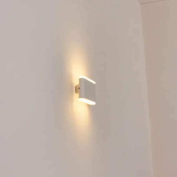 hofstein Gamas Lampe murale d´extérieur, Applique murale Blanc, 1 lumière* Lampes Modernes
