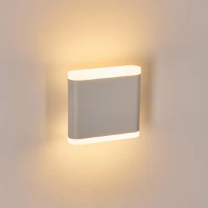 hofstein Gamas Lampe murale d´extérieur, Luminaire Up & Down, Applique murale LED Blanc, 1 lumière* Lampes Modernes