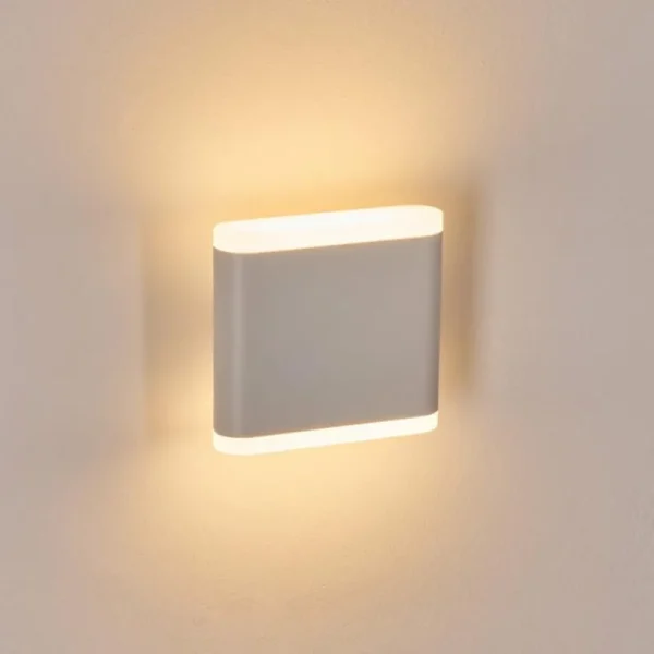 hofstein Gamas Lampe murale d´extérieur, Luminaire Up & Down, Applique murale LED Blanc, 1 lumière* Lampes Modernes