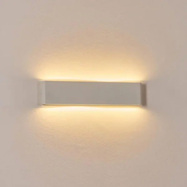 hofstein Gamas Lampe murale d´extérieur, Luminaire de salle de bain, Applique murale, Spot mural Blanc, 1 lumière* Lampes Modernes
