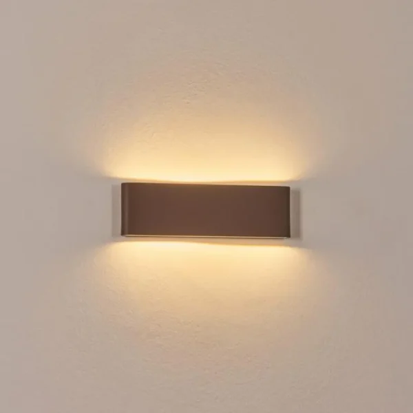 hofstein Gamas Lampe murale d´extérieur, Luminaire de salle de bain, Applique murale, Spot mural Rouille, 1 lumière* Lampes Modernes
