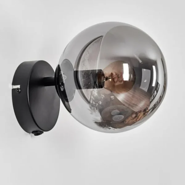 hofstein Gastor Boule lumineuse, Applique murale, Spot mural Fumé, 1 lumière* Lampes Modernes