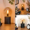 hofstein Gastor Boule lumineuse, Lampe de bureau, Lampe à poser Ambre, 1 lumière* Lampes En Verre