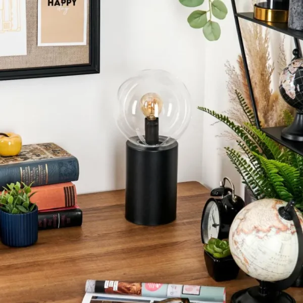 hofstein Gastor Boule lumineuse, Lampe de bureau, Lampe à poser Clair, 1 lumière* Lampes En Verre