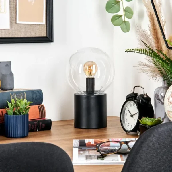 hofstein Gastor Boule lumineuse, Lampe de bureau, Lampe à poser Clair, 1 lumière* Lampes En Verre