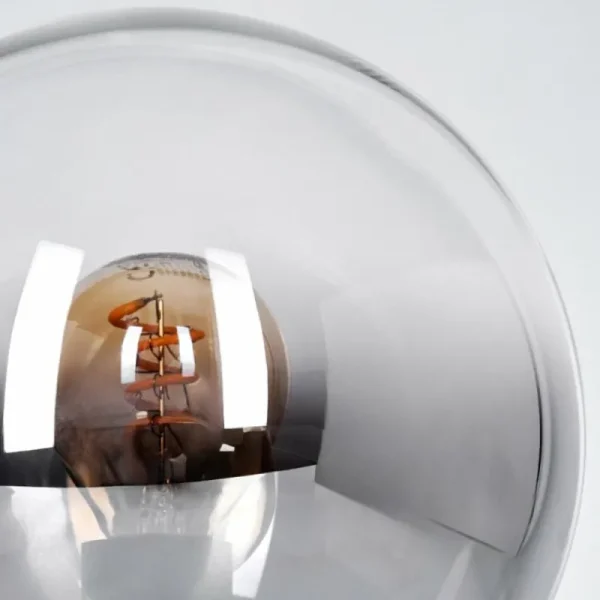 hofstein Gastor Boule lumineuse, Lampe de bureau, Lampe à poser Clair, Fumé, 1 lumière* Lampes Modernes
