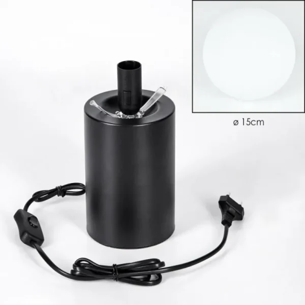 hofstein Gastor Boule lumineuse, Lampe de bureau, Lampe à poser Blanc, 1 lumière* Lampes En Verre